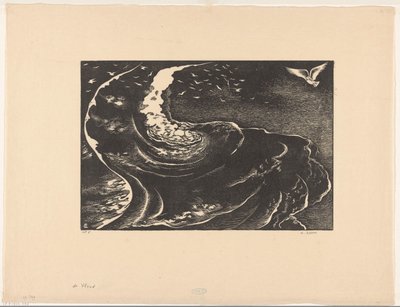 De vloed (título original del objeto) de Bernard Essers (signed by artist)