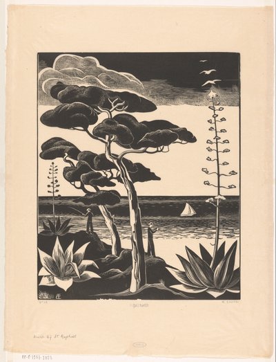 Kust bij Saint-Raphaël (título original del objeto) de Bernard Essers (signed by artist)