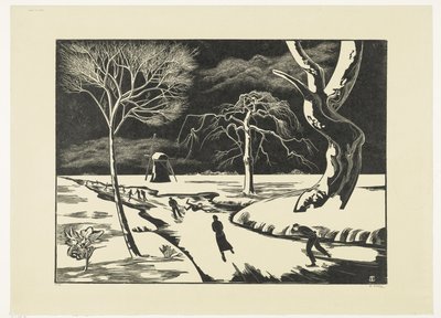 Vista de invierno, folio de Bernard Essers