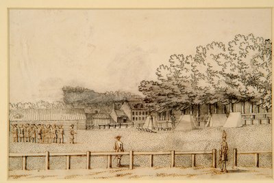 Campamento de soldados, Hampton Court Green de Bernard III Lens
