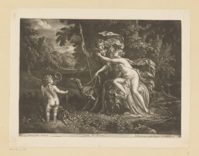 Venus en Adonis Venus y Adon (título sobre el objeto) de Bernard Lens (I)