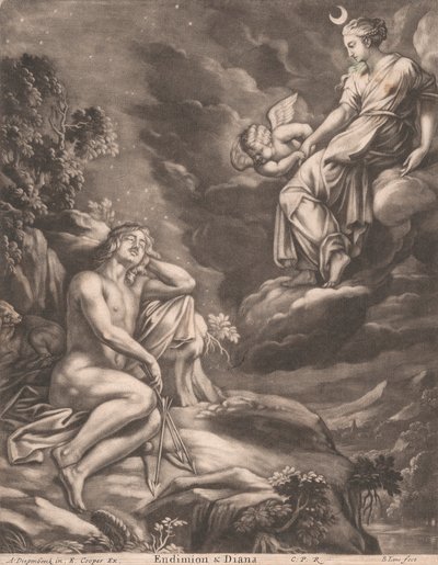 Endimión y Diana de Bernard Lens