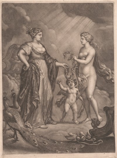 Juno, Venus y Cupido de Bernard Lens