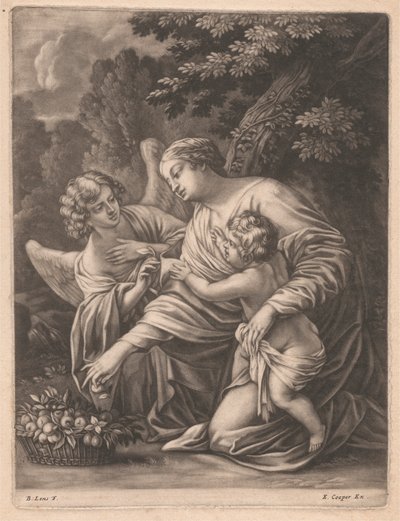 Virgen, Niño y Ángel de Bernard Lens