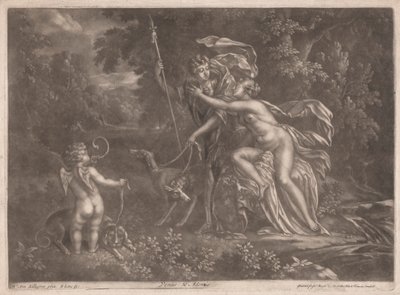 Venus y Adonis de Bernard Lens