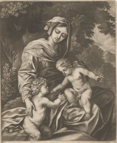 Virgen, Niño y San Juan de Bernard Lens