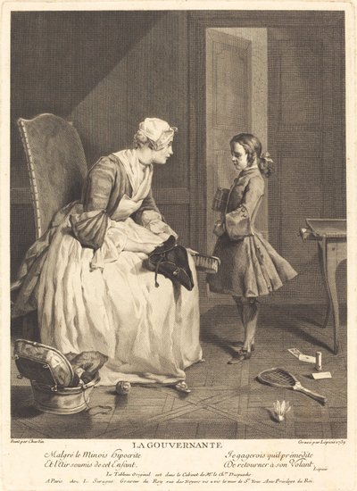 La gobernanta de Bernard Lépicié after Jean Siméon Chardin