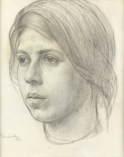 Cabeza de niña de Bernard Meninsky