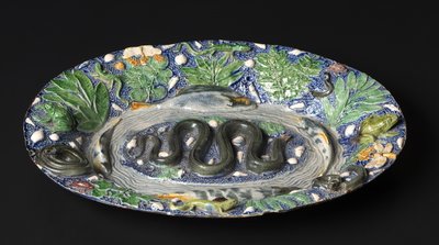 Plato rústico, finales de 1500 de Bernard Palissy