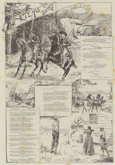 Artemisa en Sierra, por Bret Harte de Bernard Partridge