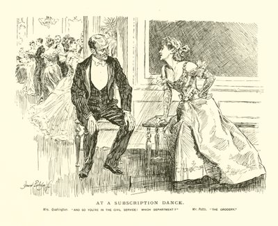 En un baile de suscripción de Bernard Partridge