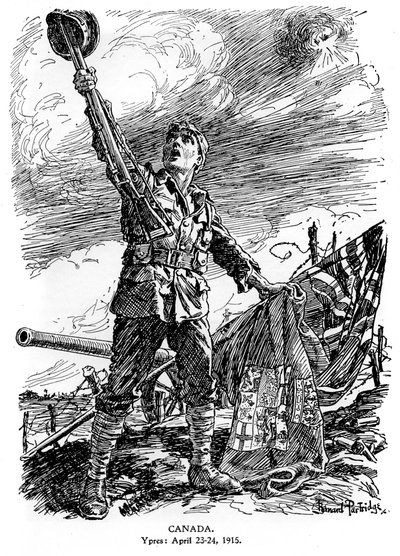 Canadá, Ypres, 23-24 de abril de 1915 de Bernard Partridge