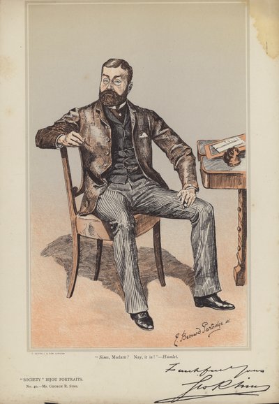 Sr. George R Sims de Bernard Partridge