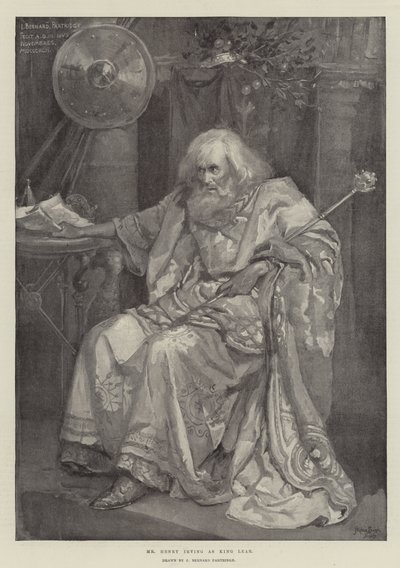 El Sr. Henry Irving como el Rey Lear de Bernard Partridge