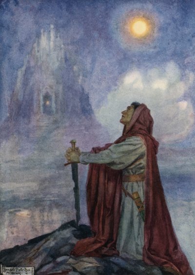 Escena de Rabbi Ben Ezra de Robert Browning de Bernard Partridge