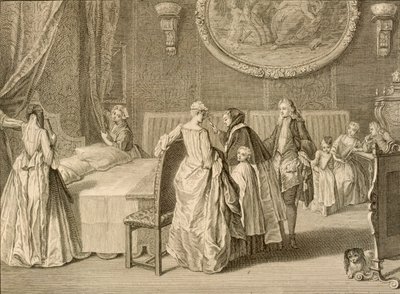 Bendición del lecho nupcial, ilustración de 