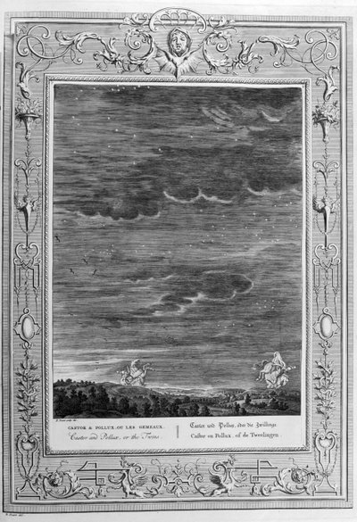 Cástor y Pólux (grabado) de Bernard Picart
