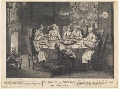 La celebración de la comida de Pésaj de Bernard Picart