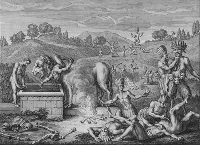 Ídolos de Tabasco, 1723 de Bernard Picart