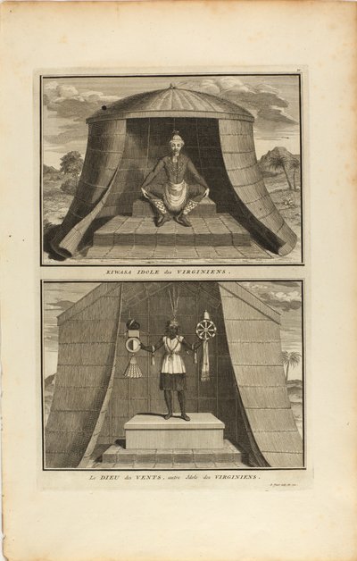 Kuvasa Idole Des Virginiens/Le Dieu Des Vents, Autre Jdote Des Virginiens de Bernard Picart