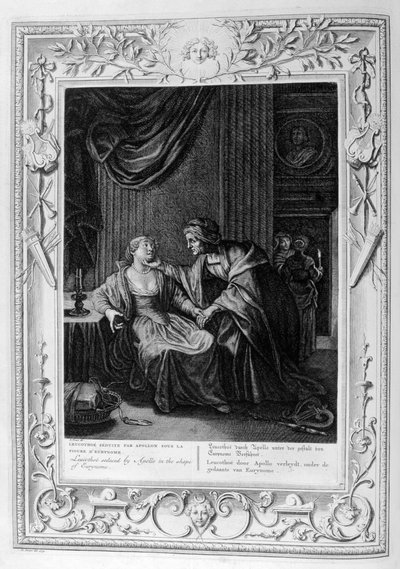 Leucothoe Seducida por Apolo en la Forma de Eurínome, 1733 de Bernard Picart