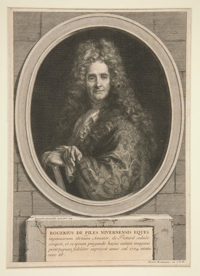 Retrato de Roger de Piles de Bernard Picart