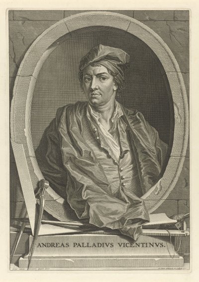 Retrato del arquitecto Andrea Palladio 1508-1580 Después de Paolo Veronese, 1716 de Bernard Picart