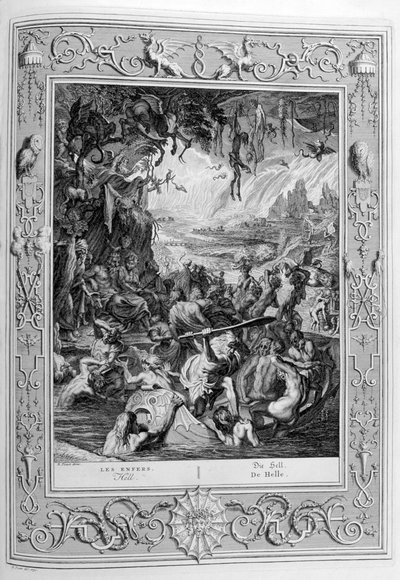 Escena del infierno, 1733 de Bernard Picart
