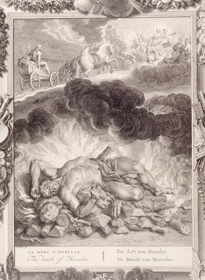 La muerte de Hércules de Bernard Picart