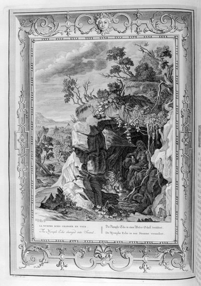 La ninfa Eco convertida en sonido, 1733 de Bernard Picart