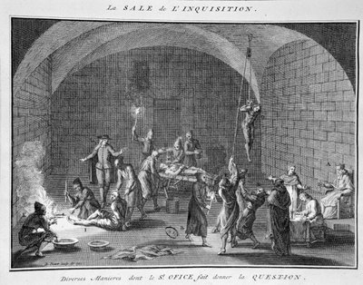 El interrogatorio, 1722 de Bernard Picart