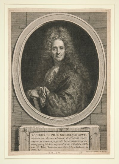 Sin título (Retrato de Roger de Piles) de Bernard Picart