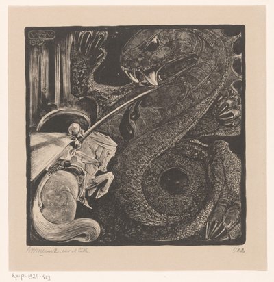 San Joris (título original) de Bernard Willem Wierink (signed by artist)