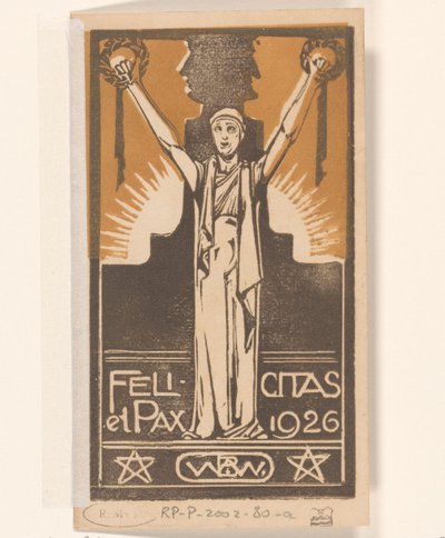 Felicitas et Pax 1926 (título original del objeto) de Bernard Willem Wierink