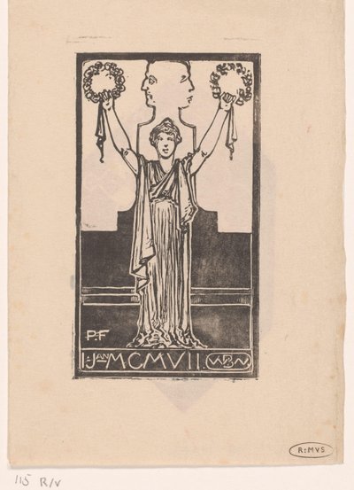 Mujer con túnica romana de Bernard Willem Wierink