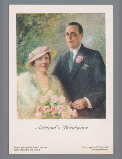 Pareja de novios holandeses de Bernard de Hoog
