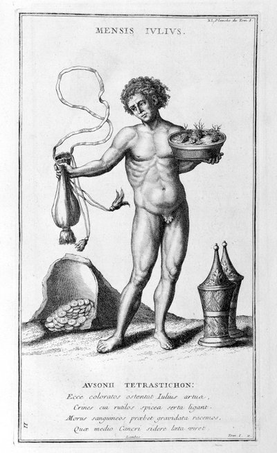 Una representación de julio, 1757 de Bernard de Montfaucon