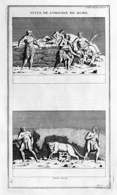 El origen de Roma, 1757 de Bernard de Montfaucon