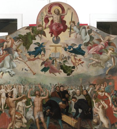 El juicio final y el entierro de los muertos de Bernard van Orley (circle of)