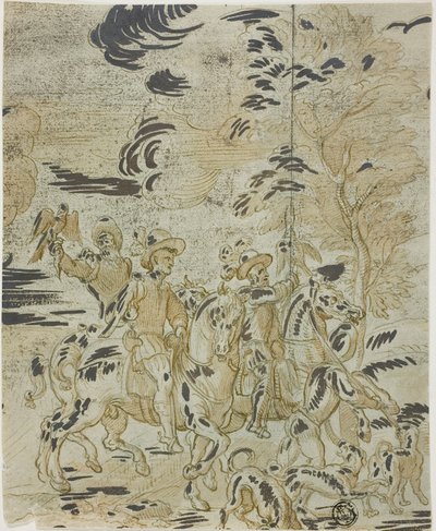 Caza del halcón de Bernard van Orley