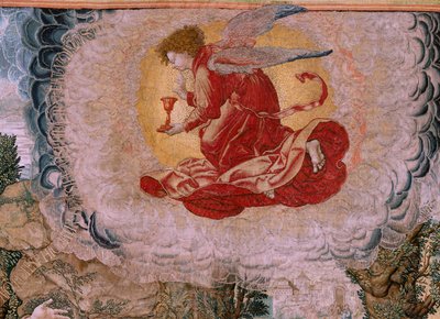 Tapiz flamenco. Serie La pasión de Cristo. Cristo en el Monte de los Olivos. Fabricación Pieter de Pannemaeker, Bruselas. El dibujante Barend van Orley. hacia 1518-1522. de Bernard van Orley