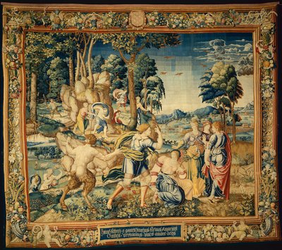 Pomona Sorprendida por Vertumnus y Otros Pretendientes, de La Historia de Vertumnus y Pomona de Bernard van Orley