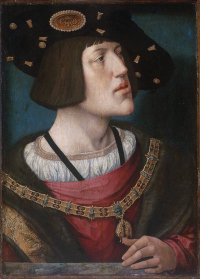 Retrato de Carlos V, Emperador del Sacro Imperio Romano de Bernard van Orley