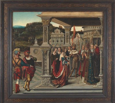Santa Elena ante el Papa en Roma, ca 1510-1520 de Bernard van Orley