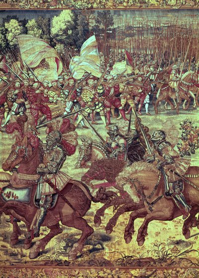 La Batalla de Pavía, 24 de febrero de 1525 (detalle) de Bernard van Orley