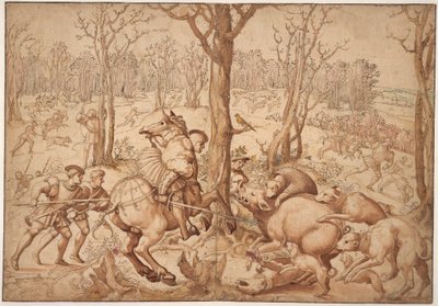 La caza del jabalí de Bernard van Orley