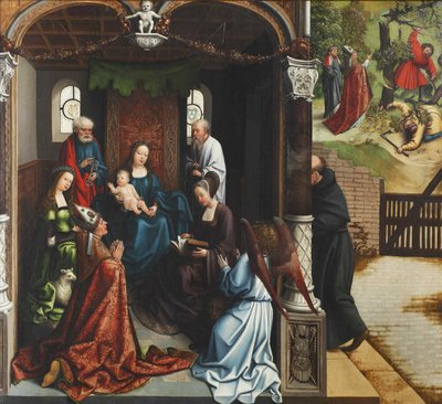 Virgen y Niño adorados por San Martín, 1514 de Bernard van Orley