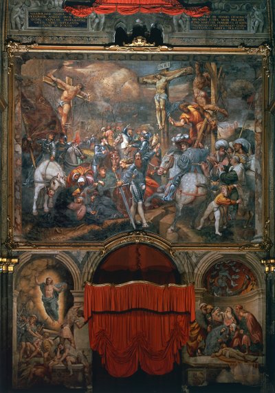 Crucifixión y Deposición de Bernardino Gatti