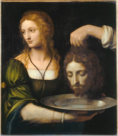 Salomé recibe la cabeza de San Juan Bautista ... de Bernardino (attr. to) Luini