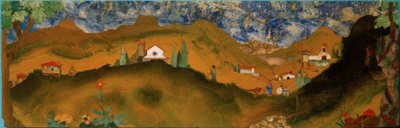 Paisaje toscano de Bernardino Barbatelli